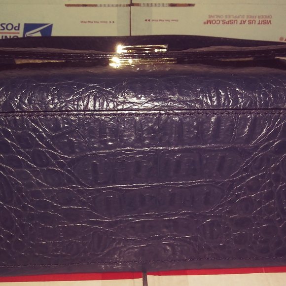 Kate Spade New York Knightsbridge Doris  Embossed Leather Satchel Purse - Picture 13 of 15